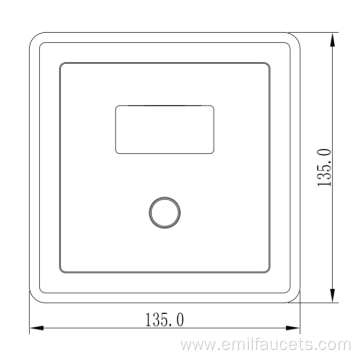 Bathroom automatic urinal flush valve fixtures